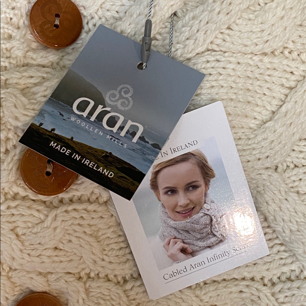 Aran Cabled Infinity Scarf — image 3 of 3